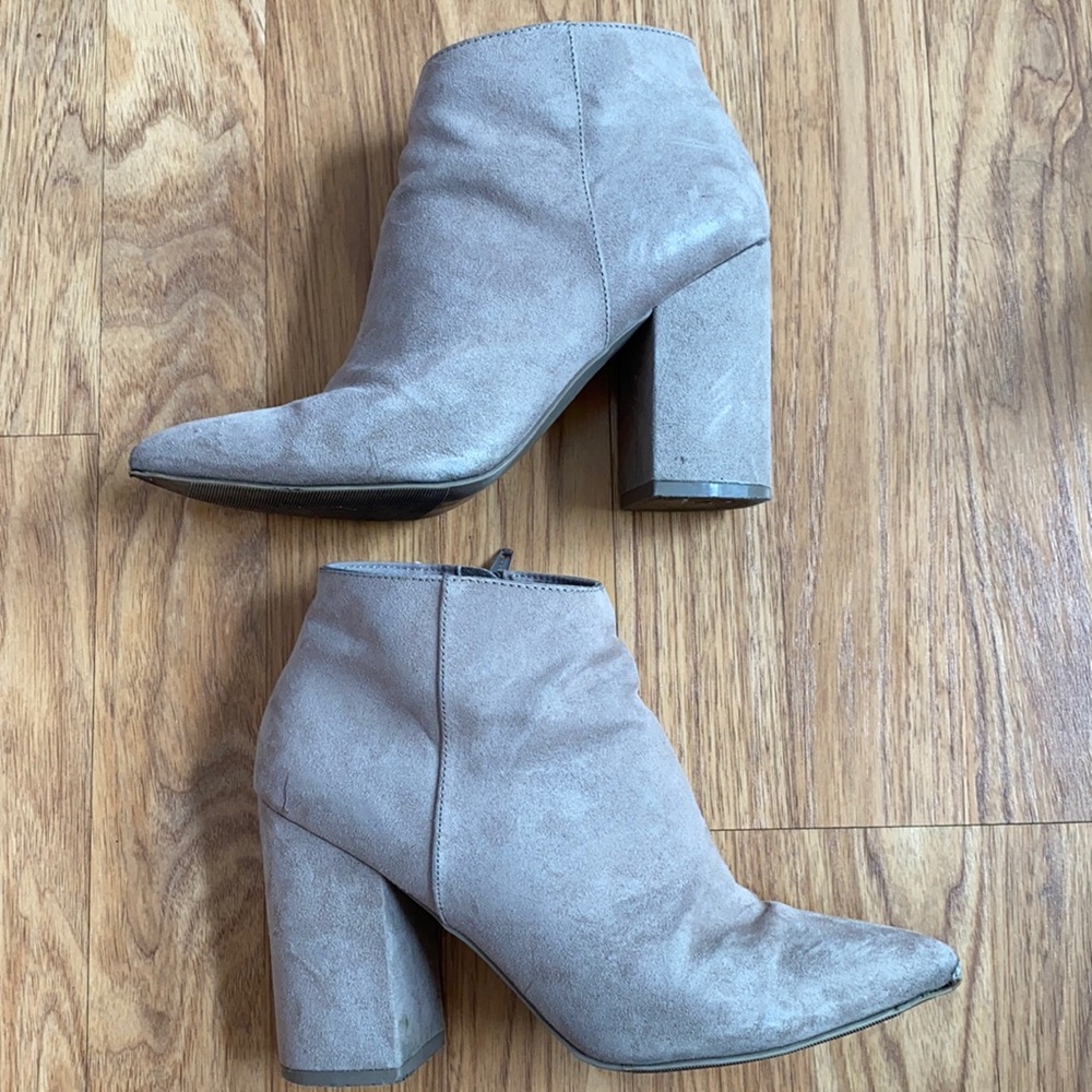 Beige Ankle Boots